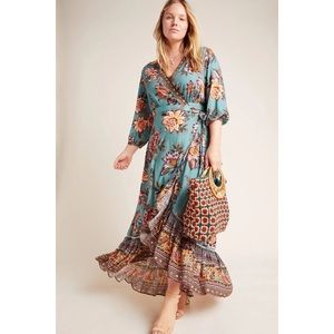 Anthropologie Farm Rio Viera Wrap Dress